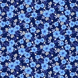 Blue Ink - Small Floral